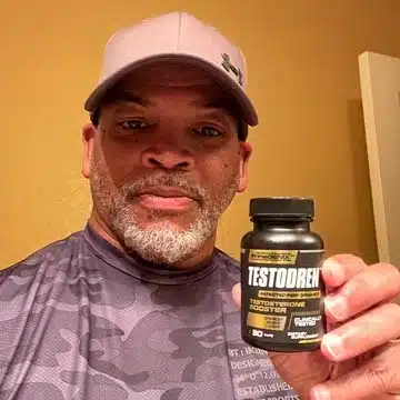 Satisfied customer enjoying the benefits of natural health supplements